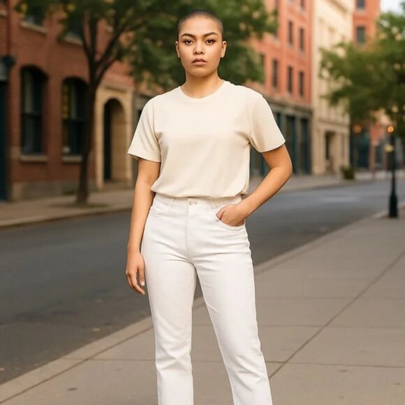 Citizen's of Humanity Women's Cream Jeans Size 25 - Picture 1 of 8